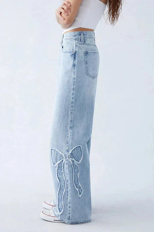 Baggy Bow Tie Jeans